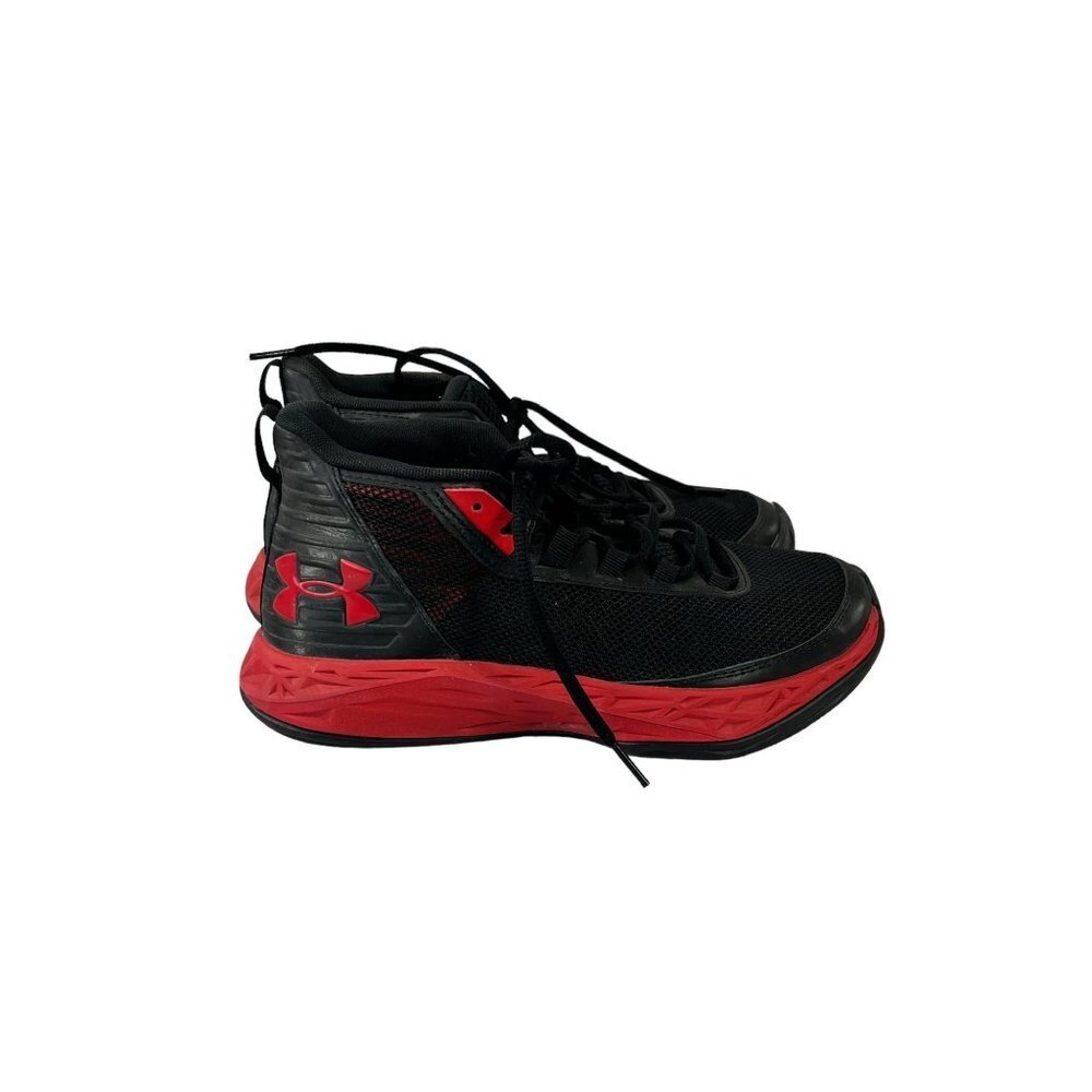 Under Armour Youth Black & Red High Tops